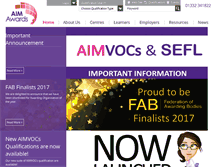 Tablet Screenshot of aimawards.org.uk
