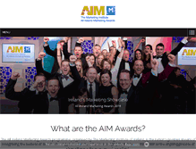 Tablet Screenshot of aimawards.ie